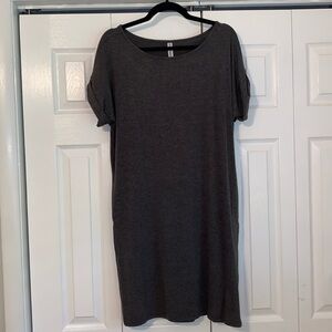 Gray tshirt dress